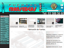 Tablet Screenshot of mansergas.com